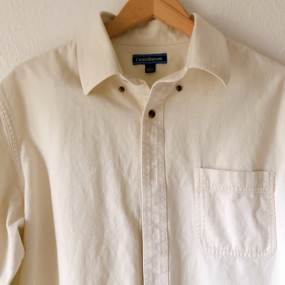 Shacket White Button Down - image 4
